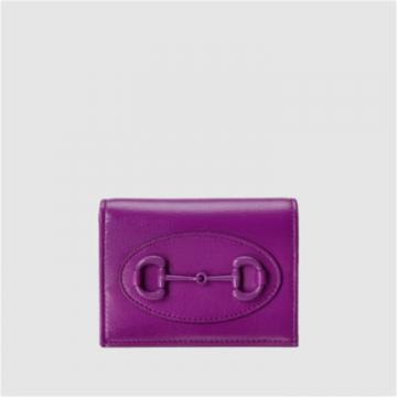 GUCCI 621887 女士紫色 Gucci Horsebit 1955 卡包