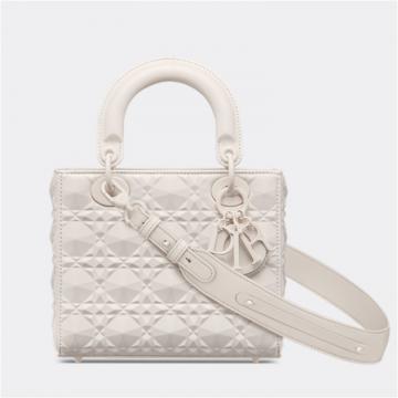 DIOR M0538INEA 女士奶白色 小号 LADY DIOR MY ABCDIOR 手袋 