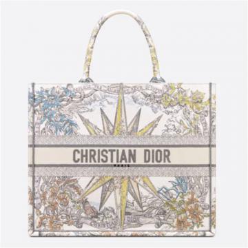 DIOR  M1286ZMDW 女士白色 大号 BOOK TOTE 手袋 