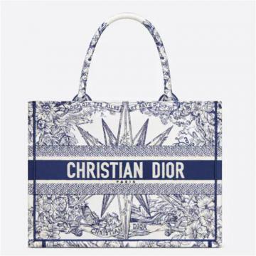 DIOR  M1296ZRVX 女士蓝色 中号 BOOK TOTE 手袋 