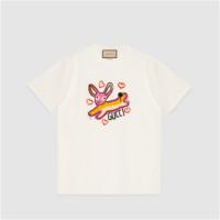 GUCCI 717422 女士米白色 中国新年系列饰 Gucci 兔子刺绣棉质 T恤