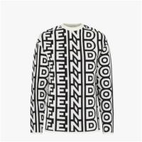 FENDI FZX960AMDSF1KCV 女士白色 Fendi Roma胶囊系列针织套头衫