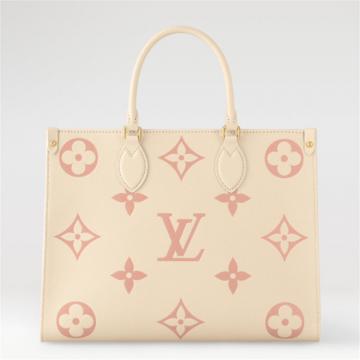 LV M21575 女士米白色 ONTHEGO 中号手袋