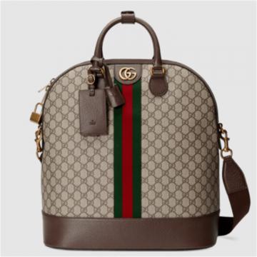 GUCCI 724654 女士米色拼乌木色 Gucci Savoy 系列小号手袋