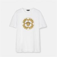 VERSACE 1006450 男士白色 CRYSTAL MEDUSA T恤