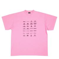 BALENCIAGA 712398TNVQ71401 男士粉色 ARCHIVES LOGOS 大廓形 T恤