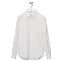 LOEWE H526Y05WAD 男士白色 棉质凸纹 Anagram 衬衫 