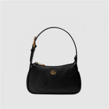 GUCCI 739076 女士黑色 Aphrodite 系列饰 双G 肩背包