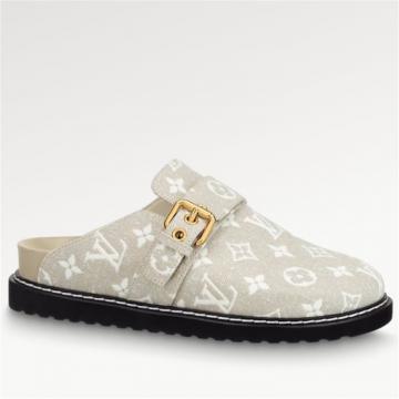 LV 1AB3PQ 女士浅灰色 LV COSY COMFORT 平底凉拖