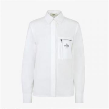 FENDI FS8063AFLKF0ZNM 女士白色 棉质衬衫