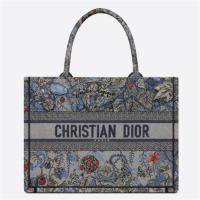 DIOR M1296ZRZI 女士牛仔蓝色 中号 BOOK TOTE 手袋