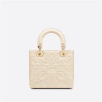 DIOR M0538OOTB 女士奶白色 小号 LADY DIOR MY ABCDIOR 手袋