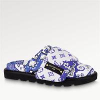 LV 1AAM4Z 女士海蓝色 SLIPPER PILLOW COMFORT 平底凉拖