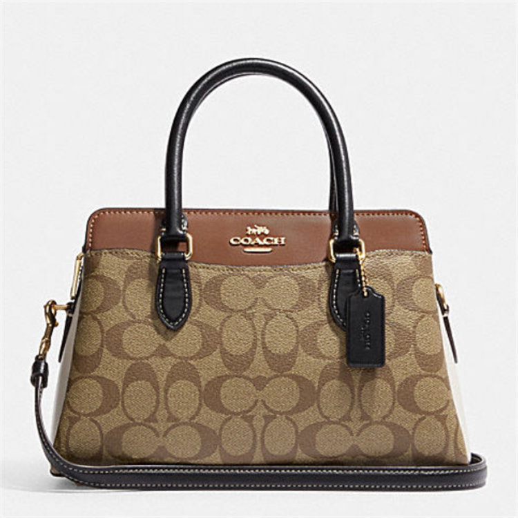 COACH CH287 IME7V 女士棕黄色锈色 DARCIE CARRYALL 手袋