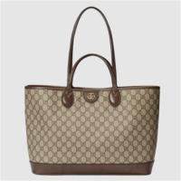 GUCCI 739730 女士乌木色 Ophidia 中号托特包