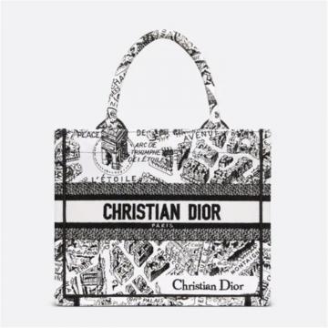 DIOR M1265ZOMP 女士白色 小号 BOOK TOTE 手袋