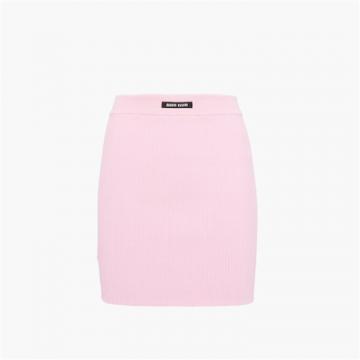 MIUMIU MMG430 女士粉红色 粘纤迷你半身裙