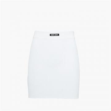 MIUMIU MMG430 女士白色 粘纤迷你半身裙