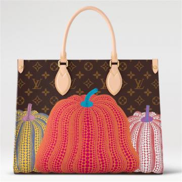 LV M46466 女士老花 LV x YK ONTHEGO 中号手袋