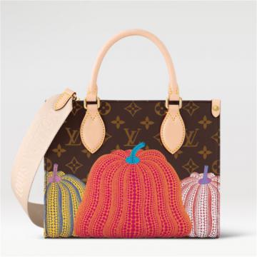 LV M46467 女士老花 LV x YK ONTHEGO 小号手袋