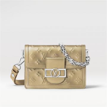 LV M21740 女士金色 DAUPHINE 迷你手袋