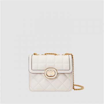 GUCCI 741457 女士白色 Gucci Deco 迷你肩背包