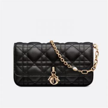 DIOR S0977ONMJ 女士黑色 LADY DIOR 手机袋