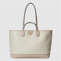 GUCCI 658551 女士米色拼白色 Ophidia 中号托特包