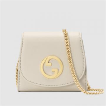 GUCCI 725219 女士白色 Gucci Blondie 中号链条钱包