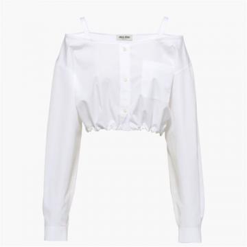MIUMIU MK1738 女士白色 府绸衬衫
