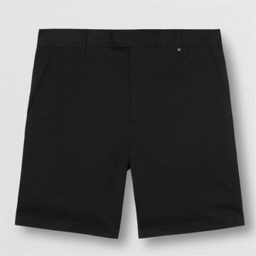 BURBERRY 80551841 男士黑色 专属标识装饰弹力棉质短裤