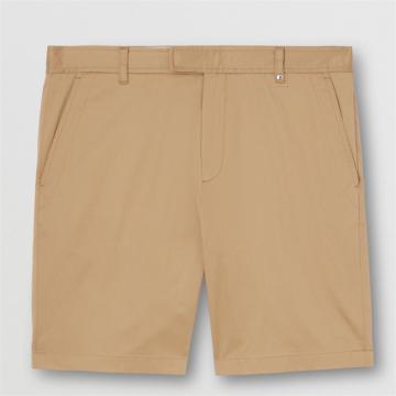 BURBERRY 80551851 男士驼色 专属标识装饰弹力棉质短裤