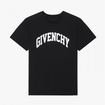 GIVENCHY BM716R3YAA 男士黑色 GIVENCHY College T恤