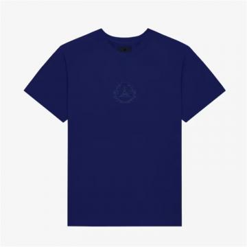 GIVENCHY BM716R3YAB 男士钴蓝色 GIVENCHY Crest 基本款 T恤