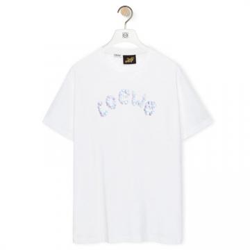 LOEWE H616Y22X54 男士白色 棉质 LOEWE 泡泡 T恤