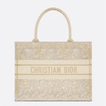 DIOR M1296ZEAV 女士金色 中号 DIOR OR BOOK TOTE 手袋