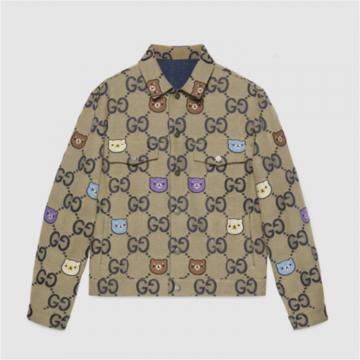 GUCCI 729935 男士米色 双面牛仔夹克