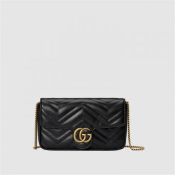 GUCCI 751526 女士黑色 GG Marmont 链条包