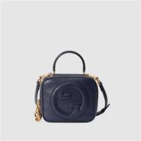 GUCCI 744434 女士蓝色 Gucci Blondie 手提包