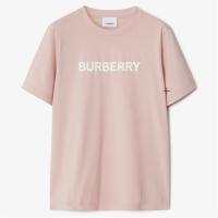 BURBERRY 80675291 女士雪糕粉色 徽标印花棉质 T恤衫