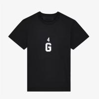 GIVENCHY BM716R3YBP 男士黑色 4G LOGO T恤