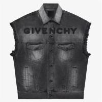 GIVENCHY BM01295Y52 男士黑色 超大版型无袖夹克