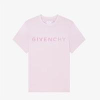 GIVENCHY BW707Z3YCX 女士亮粉色 GIVENCHY LOGO T恤