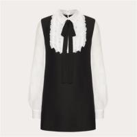 VALENTINO BVA1651CF0NI 女士黑色 CREPE COUTURE 短款连衣裙