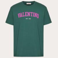 VALENTINO VMG13D96473T 男士绿色 VALENTINO 印花棉质 T恤