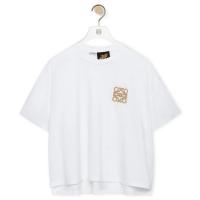 LOEWE S616Y22J12 女士白色 棉质 Anagram 工艺 T恤