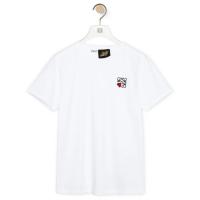 LOEWE S616Y22X43 女士白色 棉质 Anagram 心形 T恤