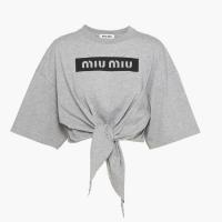 MIUMIU MJN481 女士灰色 棉质 T恤