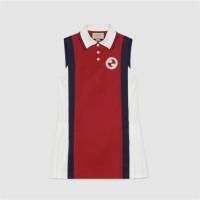 GUCCI 738934 女士红色 平纹针织 Polo裙