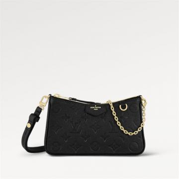 LV M80349 女士黑色 EASY POUCH ON STRAP 手袋